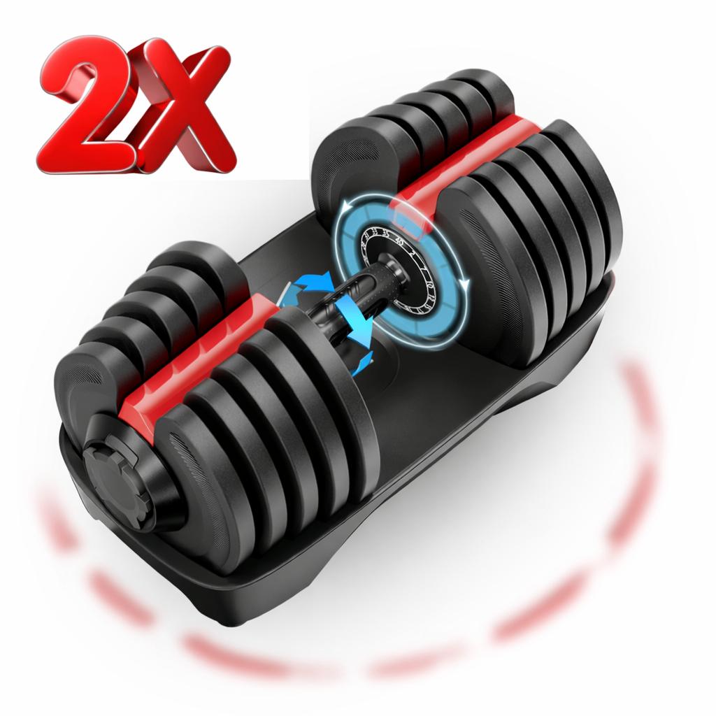 Verstelbare dumbbells 5-40KG - NIEUW model - prijs per 2 st., Sport en Fitness, Fitnessmaterialen, Ophalen, Nieuw, Benen, Dumbbell
