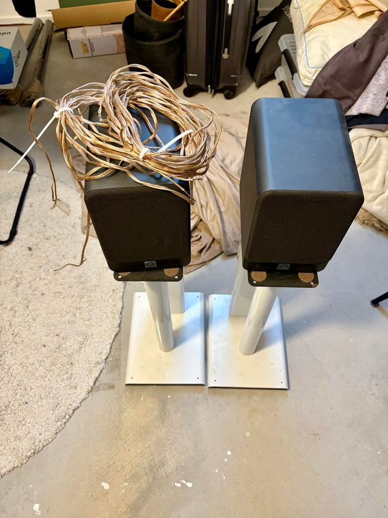 Q-Acoustics, Audio, Tv en Foto, Luidsprekers, Gebruikt, 120 watt of meer, Front, Rear of Stereo speakers, Ophalen