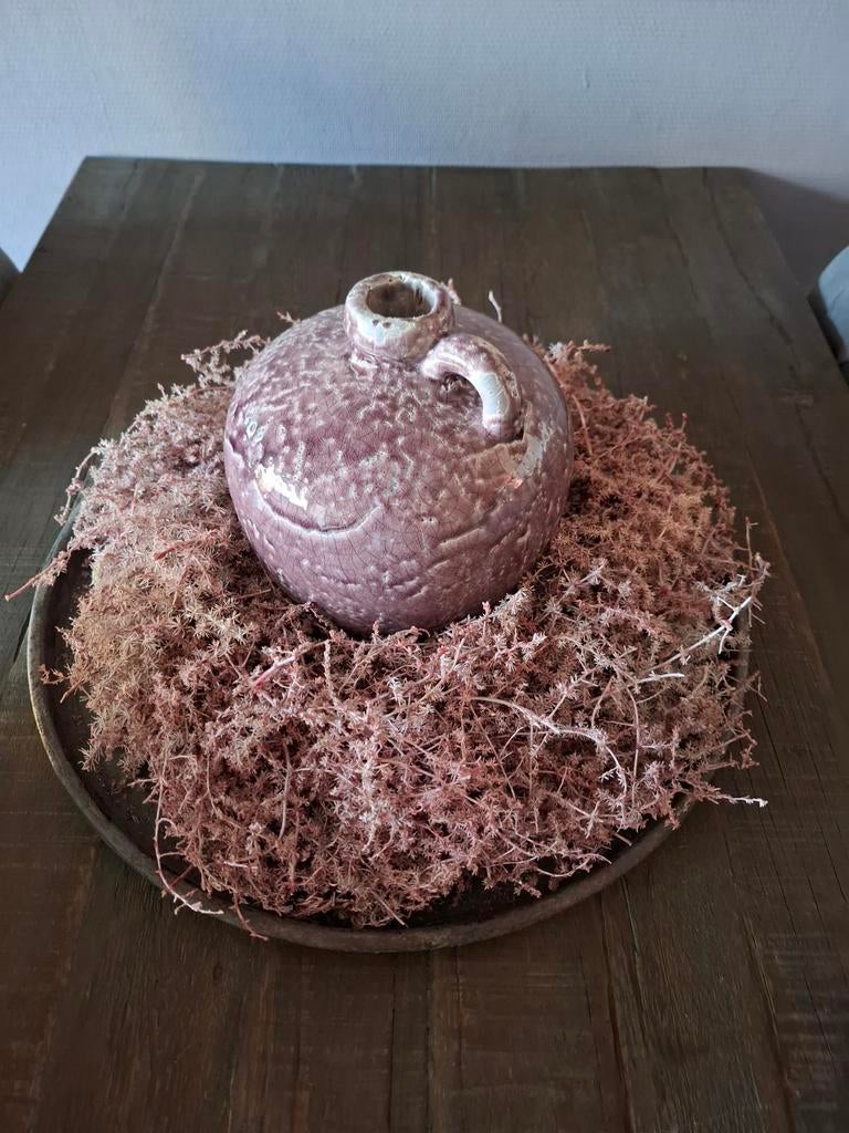 Onderbord met krans en stolp., Huis en Inrichting, Woonaccessoires | Stolpen, Ophalen