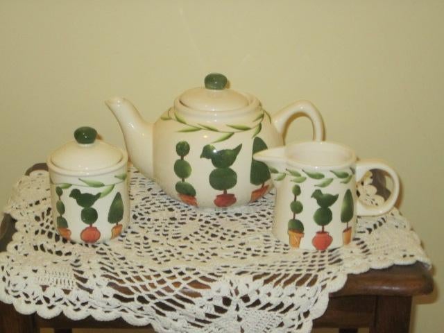 theepot suikerpot melkkan buxes, Huis en Inrichting, Overige typen, Nieuw, Ophalen of Verzenden, Overige stijlen