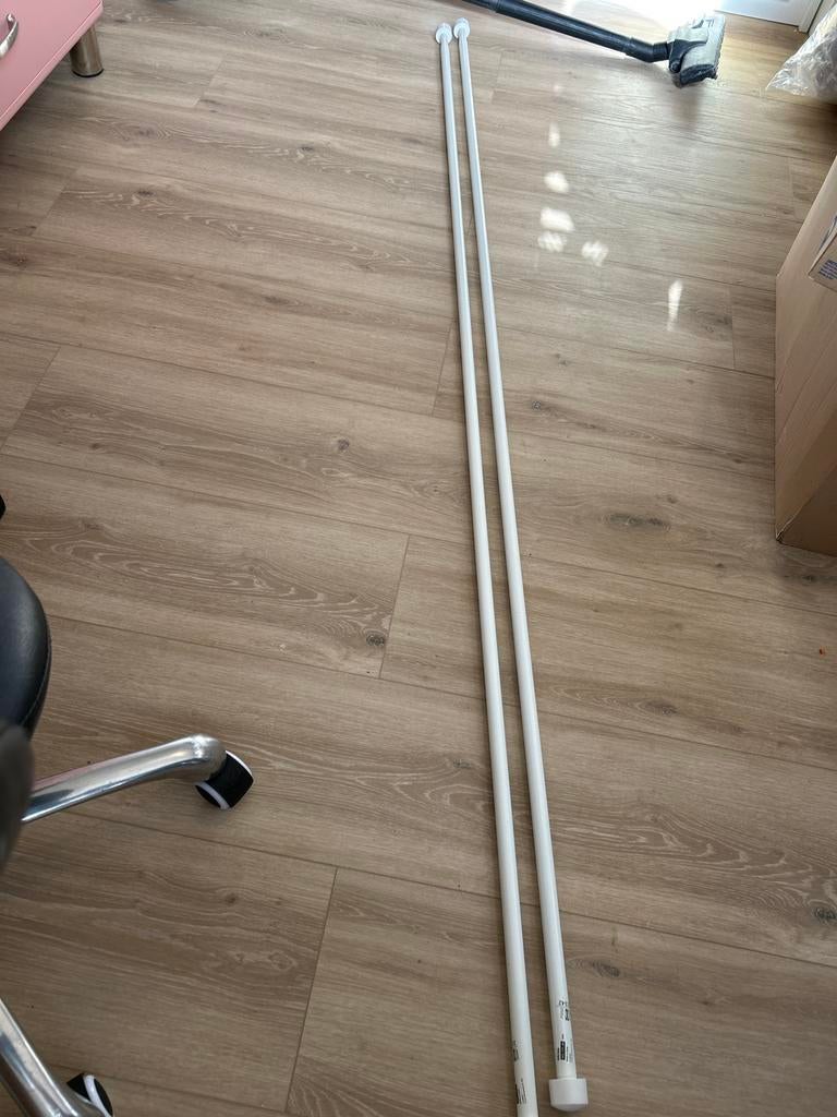 Ikea Räcka Curtain rods gordijn rails white, Ophalen, Gebruikt, 200 cm of meer