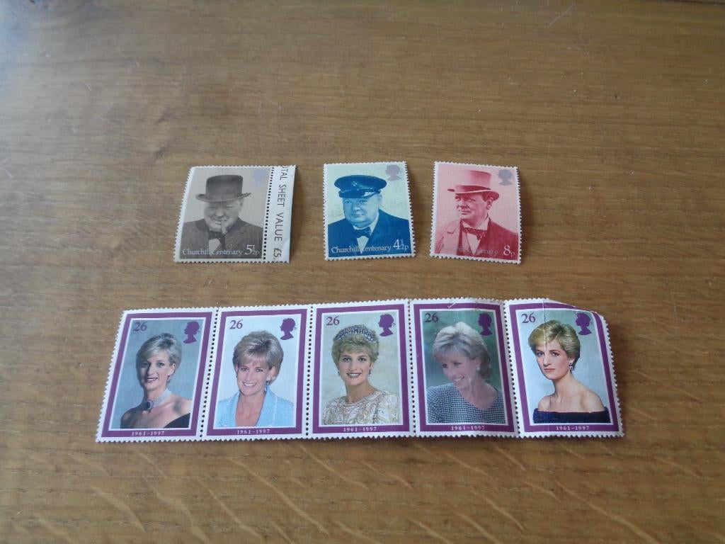 postzegels CHURCHILL, Postzegels en Munten, Ophalen of Verzenden, Overige thema's