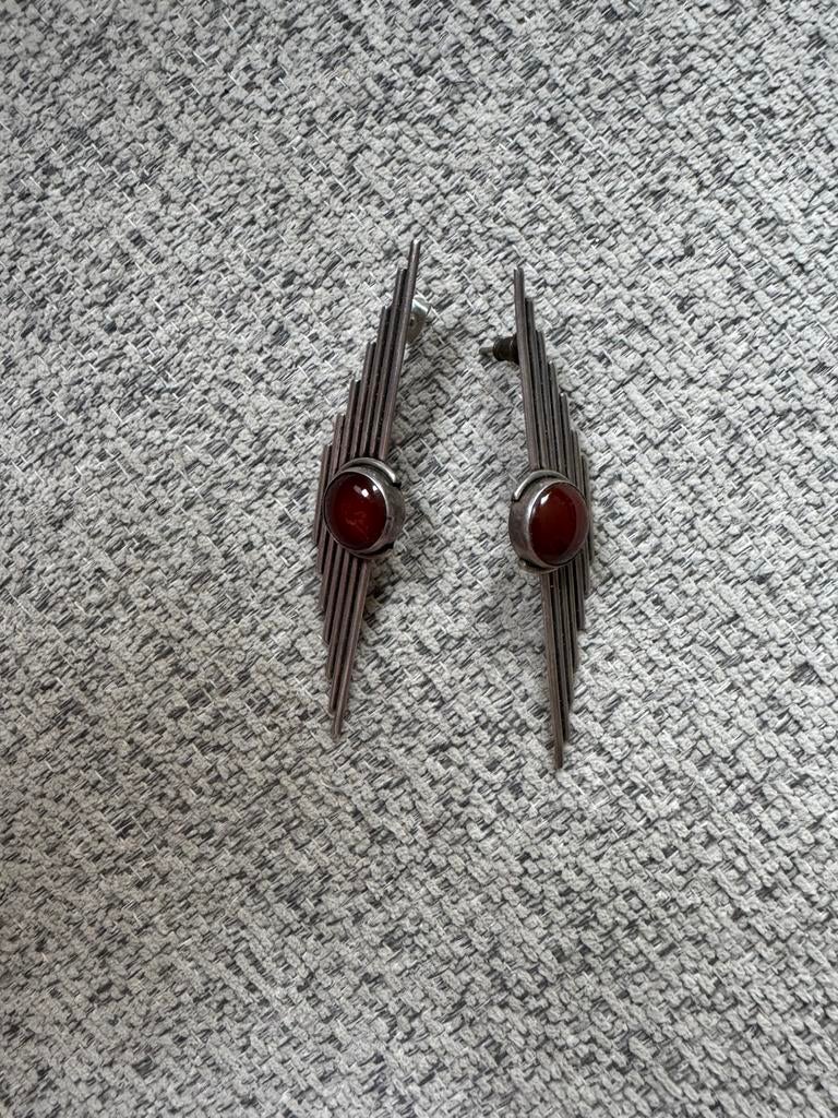 Vintage oorbellen (925 zilver), Ophalen of Verzenden, Zo goed als nieuw, Zilver