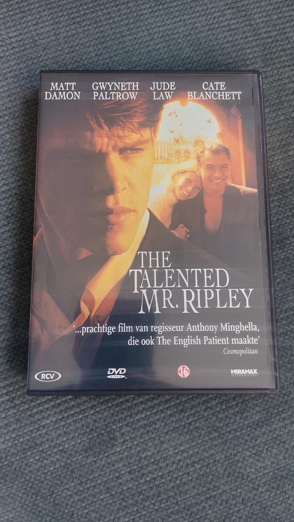 The Talented Mr. Ripley DVD met Matt Damon, Cd's en Dvd's, Dvd's | Thrillers en Misdaad, Zo goed als nieuw, Vanaf 16 jaar, Ophalen of Verzenden