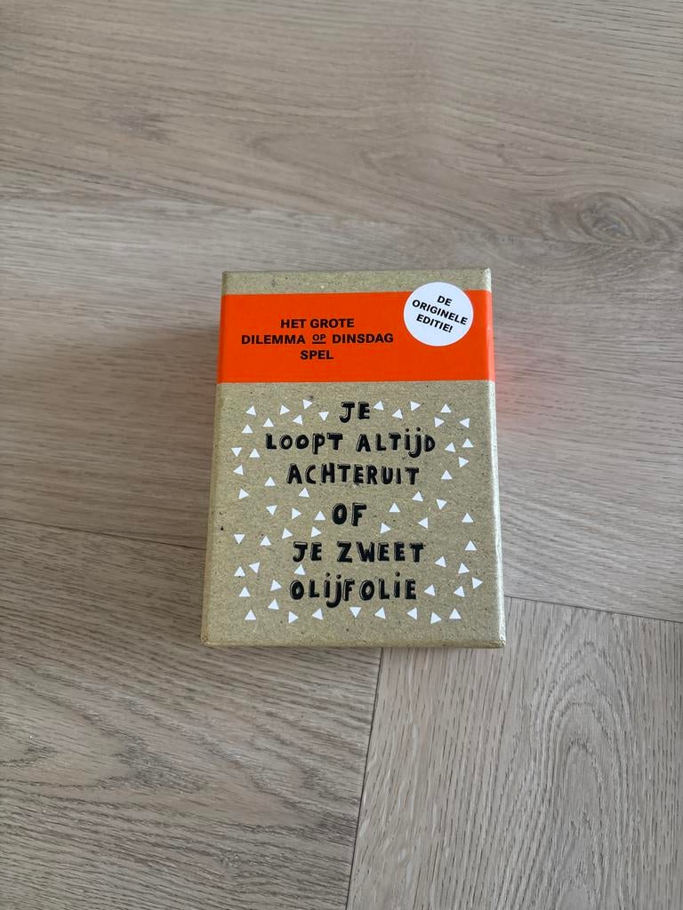 Dilemma op dinsdag spel, Drie of vier spelers, Ophalen of Verzenden, Nieuw