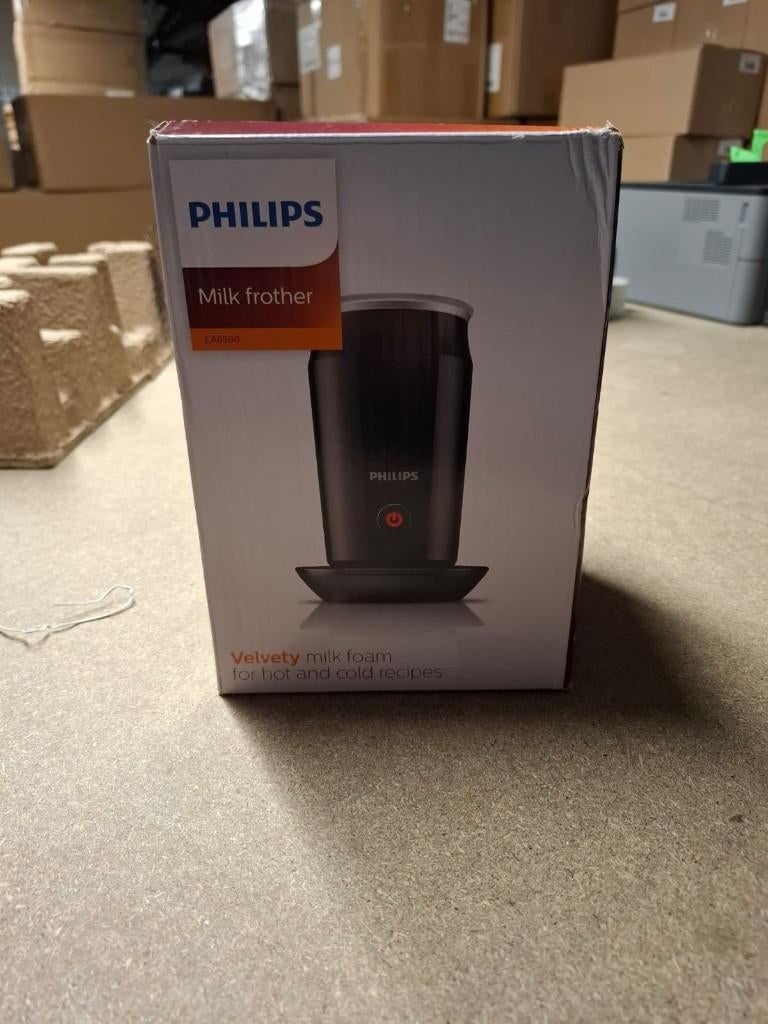 Philips Melkopschuimer - CA6500/63 - Zwart - 500 W | DC10013, Elektrische melkopschuimer, Nieuw, Ophalen of Verzenden, Versuni Netherlands B.V.