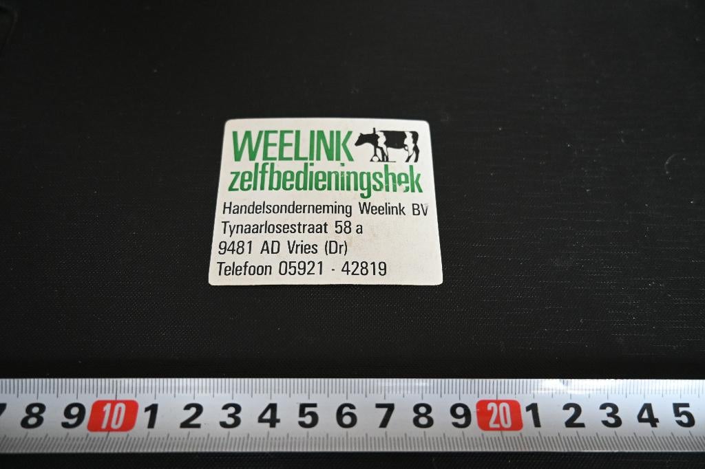 sticker Vries (Dr)  WEELINK zelfbedieningshek, Ophalen, Zo goed als nieuw