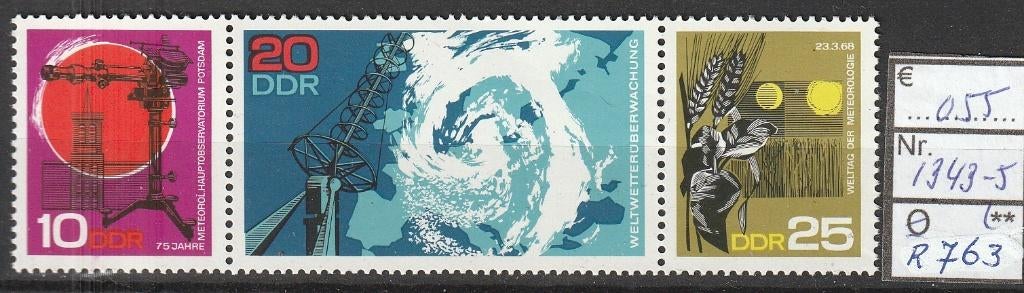 DDR Planetarium Michel 1343-5 Nr.R763p, Verzenden, DDR, Postfris