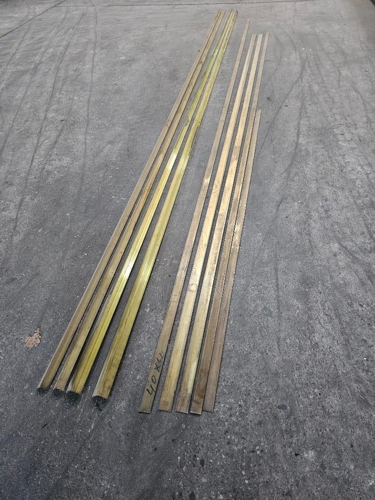 Restpartij messing geel koper hoekprofiel en strip, Ophalen, Nn, Minder dan 80 cm, Minder dan 80 cm