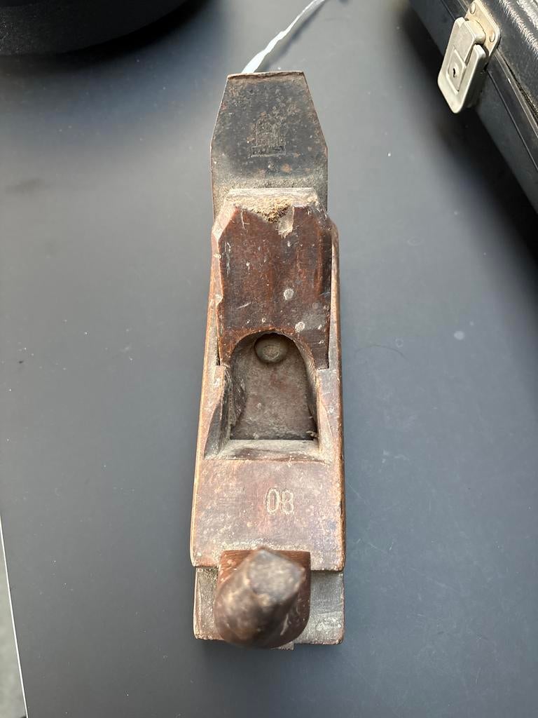 Oude houten schaaf - Vintage gereedschap, Antiek en Kunst, Antiek | Gereedschap en Instrumenten, Ophalen of Verzenden