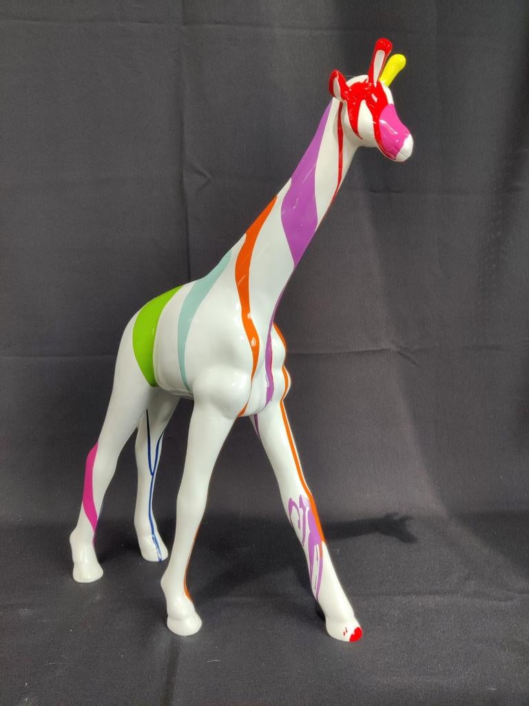 Giraffe wit met dip art. Full colour, Ophalen of Verzenden, Nieuw, Dier
