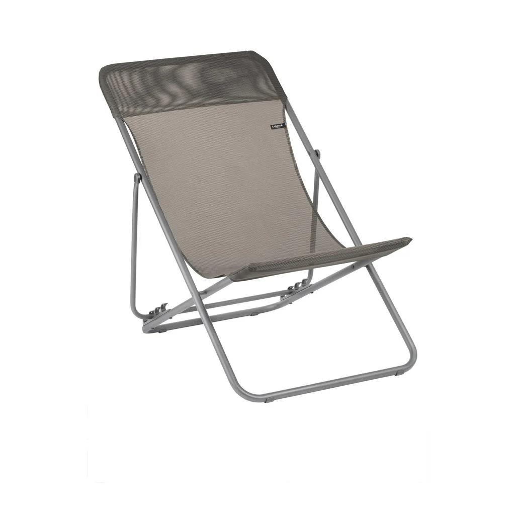 Lafuma strandstoel campingstoel grijs nieuw type maxi transa, Ophalen of Verzenden, Nieuw, Campingstoel