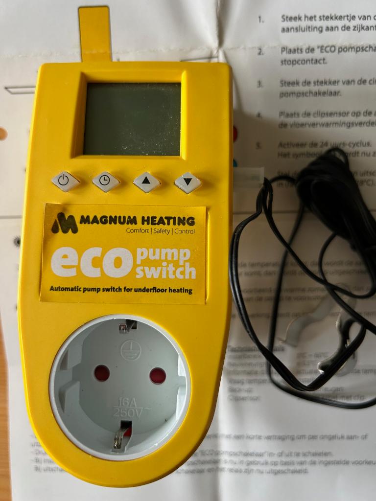 2x Eco pompschakelaar (magnum), Doe-het-zelf en Verbouw, Verwarming en Radiatoren, Zo goed als nieuw, Overige typen, Minder dan 200 watt