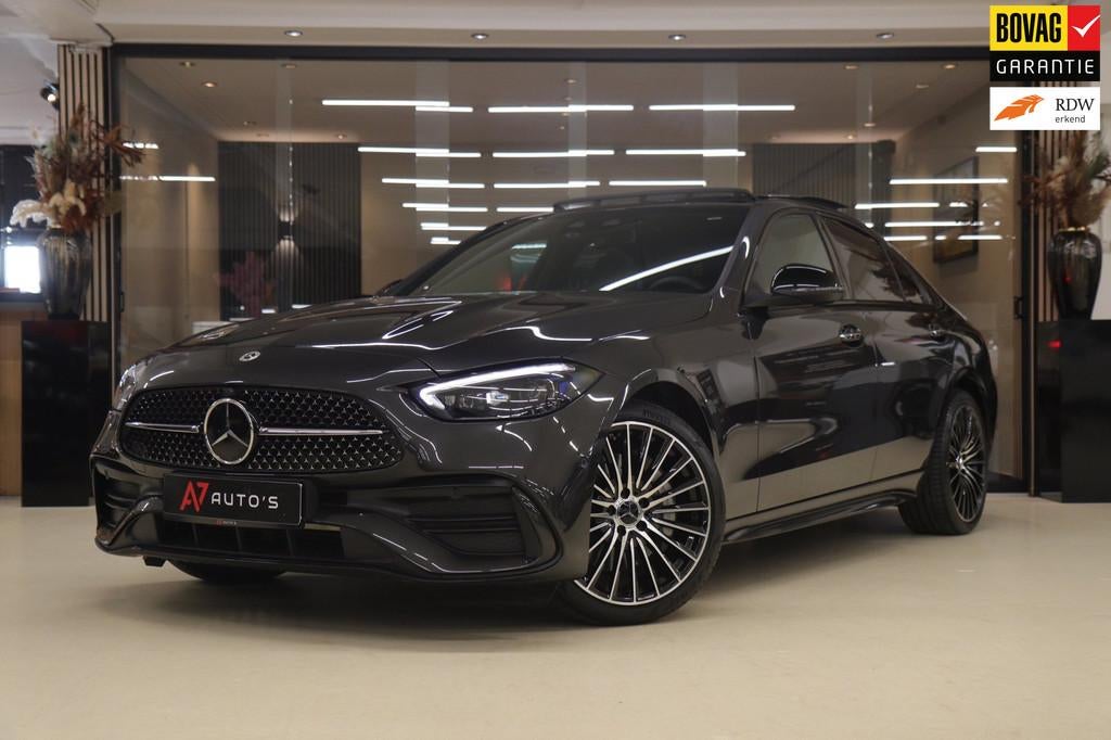 Mercedes-Benz C-klasse 300 E AMG Line / PANO/HUD/CARPLAY/SFE, Automaat, 4 cilinders, 167 km/l, Bedrijf