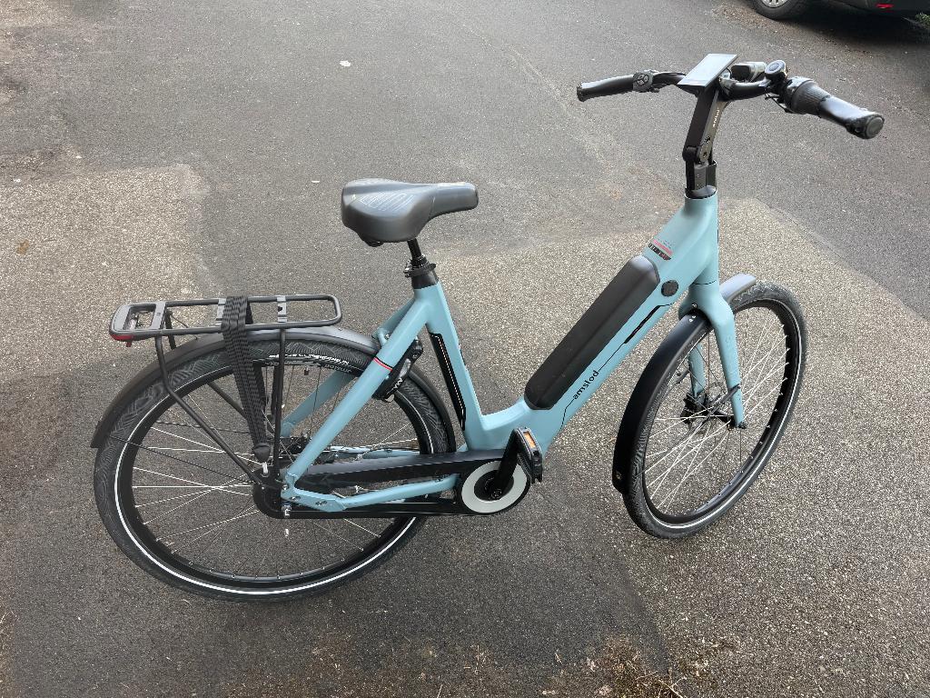 Amslod Kent E-LD elektrische fiets 2021 – zo goed als nieuw, Zo goed als nieuw, 50 km per accu of meer, 55 tot 59 cm, Ophalen