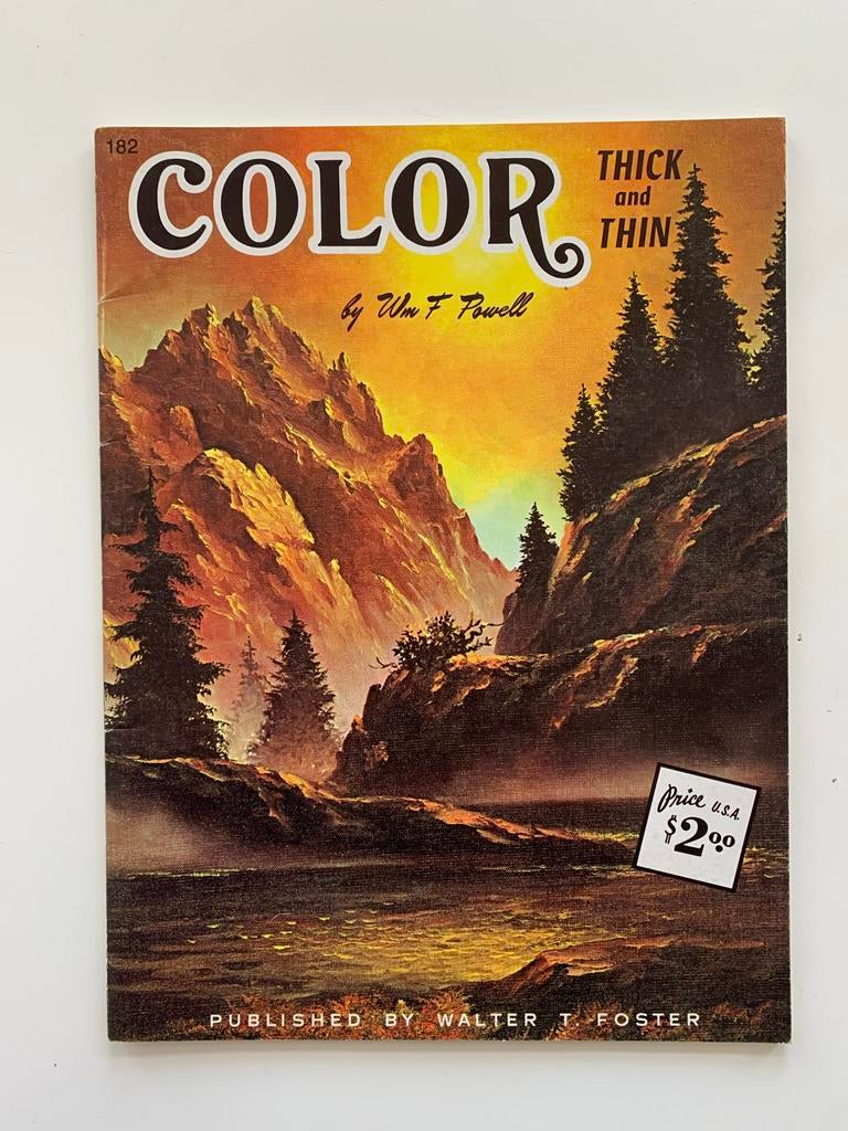Color Thick and Thin door Wm F Powell, 182, Walter Foster, Hobby en Vrije tijd, Tekenen, Ophalen of Verzenden, Boek of Gids