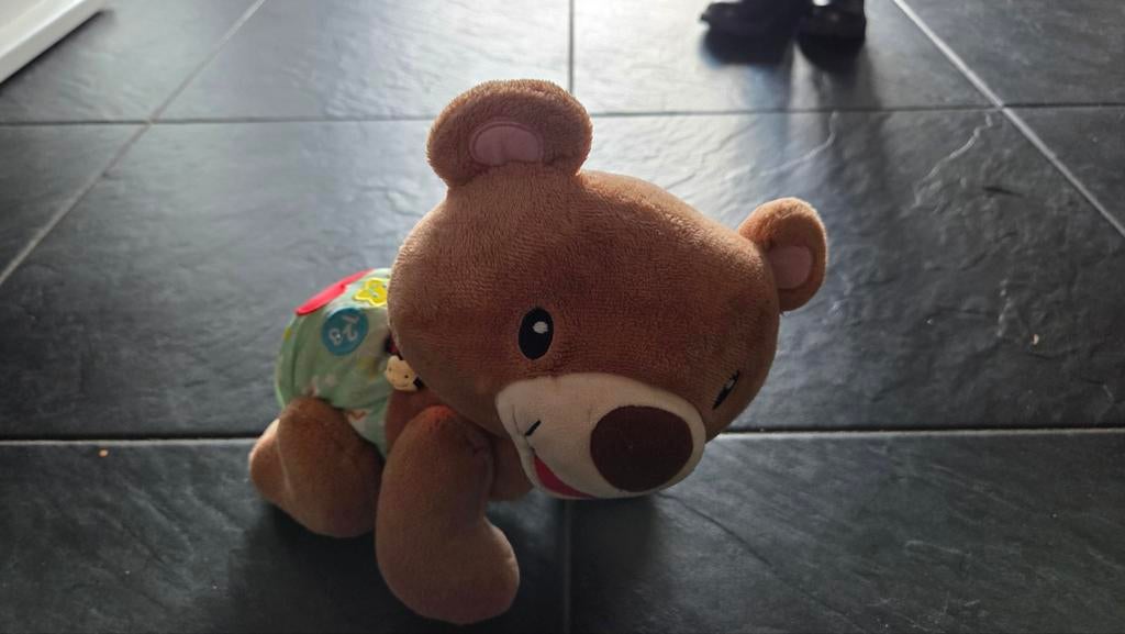 Vtech kruip leer beer, Ophalen of Verzenden, Zo goed als nieuw, 6 maanden tot 2 jaar
