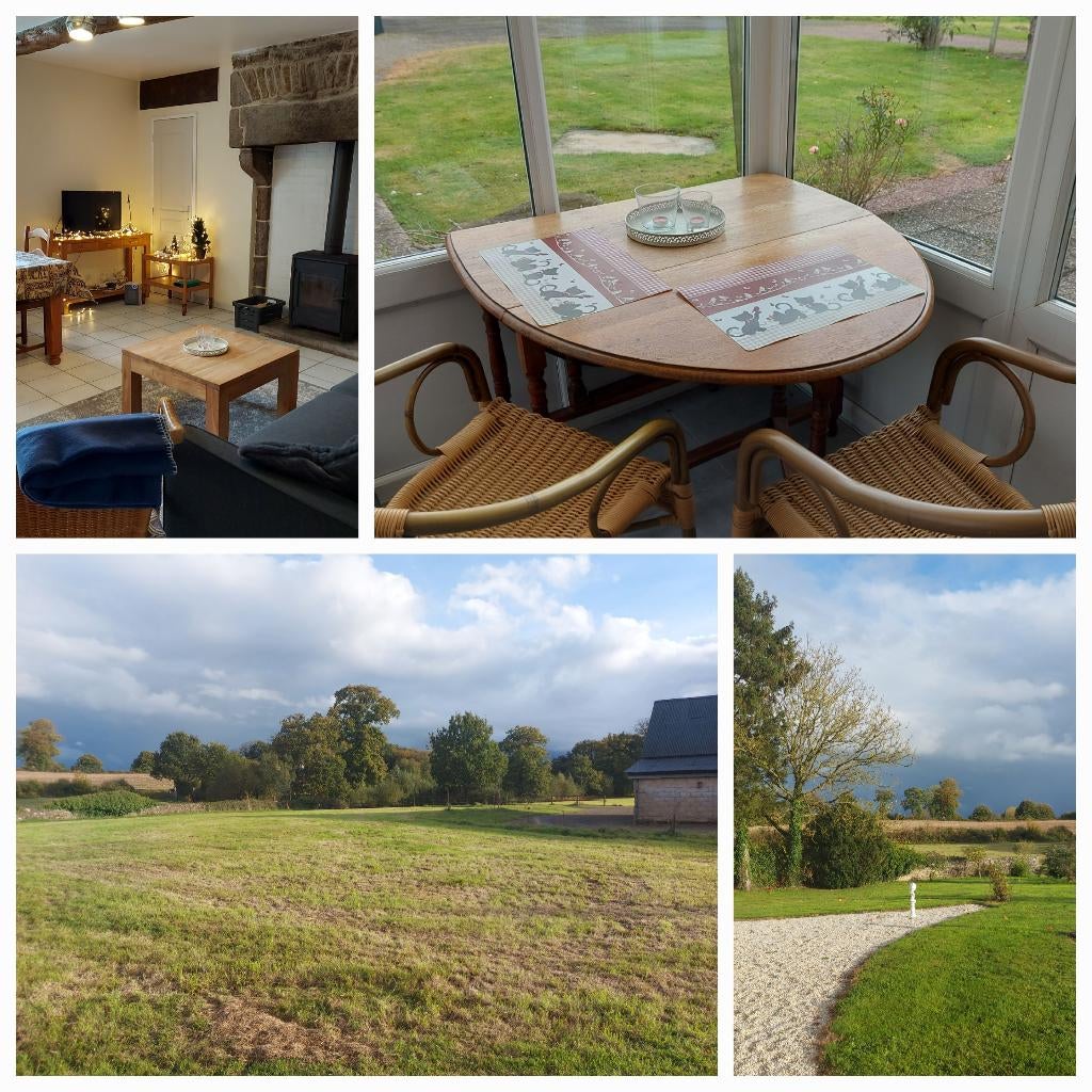 Natuur cottage met houtkachel en finse sauna op landgoed, 2 slaapkamers, In bergen of heuvels, Normandië, Picardie of Noord, Landelijk