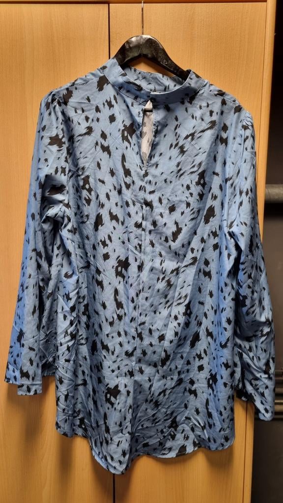 Mooie zgan tuniek blouse maat 46/48, Ophalen of Verzenden, Zo goed als nieuw, Maat 46/48 (XL) of groter, Blauw