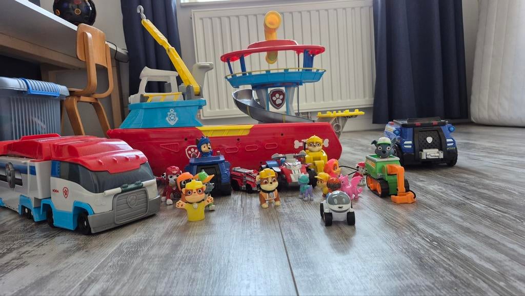 Paw Patrol speelgoed: boot, uitkijk, bus en poppetjes, Ophalen