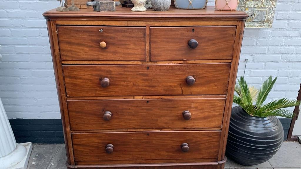 Ladekast, Huis en Inrichting, Kasten | Ladekasten, Ophalen, Gebruikt, 100 tot 150 cm, 5 laden of meer