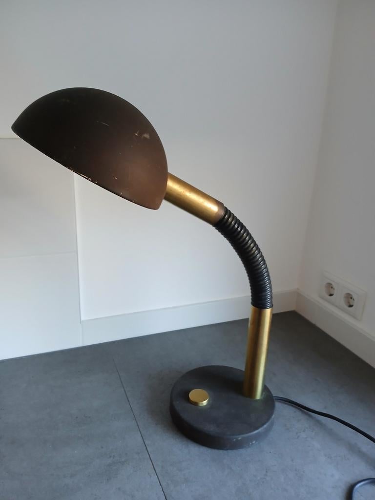 Vintage design Hillebrand bureaulamp tafellamp⁸, Gebruikt, 50 tot 75 cm, Ophalen of Verzenden, Hillebrand vintage design