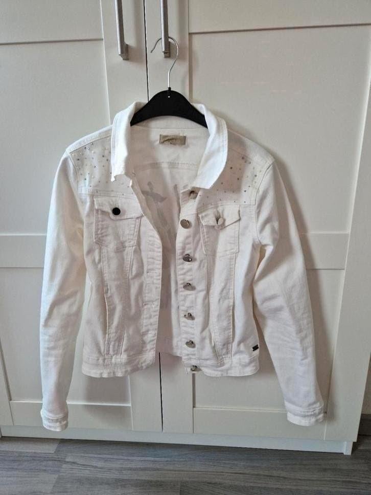 Josh V spijkerjasje maat S, Wit, Ophalen of Verzenden, Zo goed als nieuw, Maat 36 (S)
