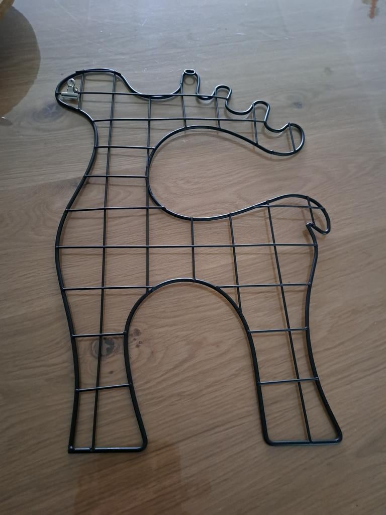 Kaartenrek hert vorm inclusief 1 klemmetje, Ophalen of Verzenden, Metaal of Aluminium, Minder dan 50 cm, Minder dan 50 cm