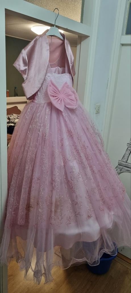 Roze Quinceañera Jurk - Slechts 1x Gedragen, Galajurk, DAWET ISTANBUL, Zo goed als nieuw, Roze