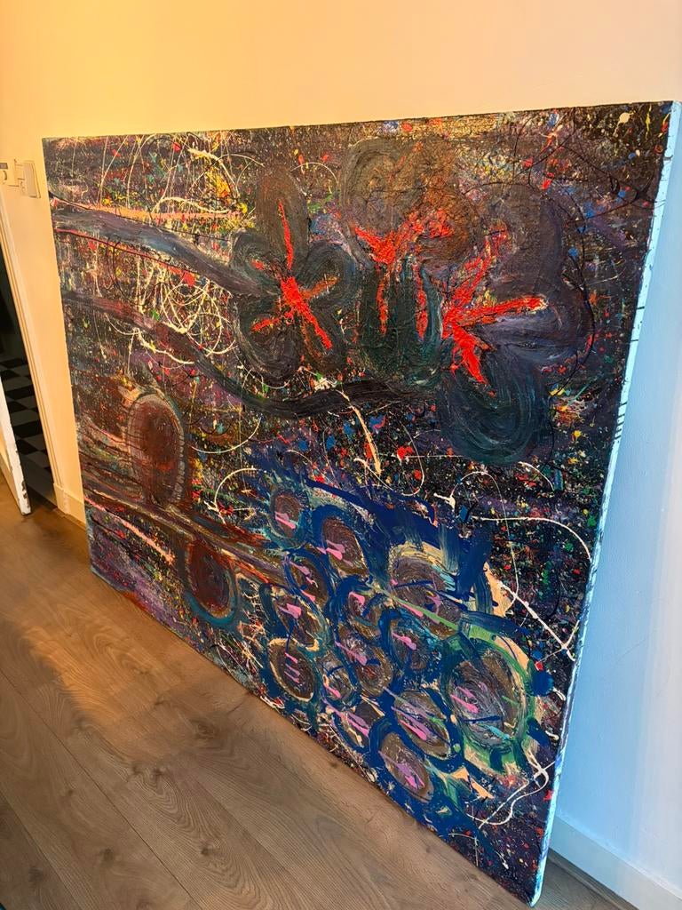 Mega kunst schilderij, Ophalen