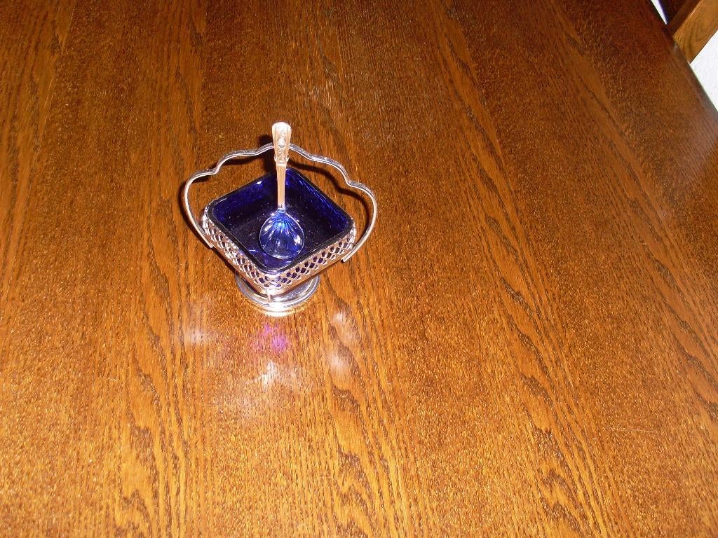 Suikerpot met Lepeltje., Ophalen, Gebruikt, Overige typen, Glas