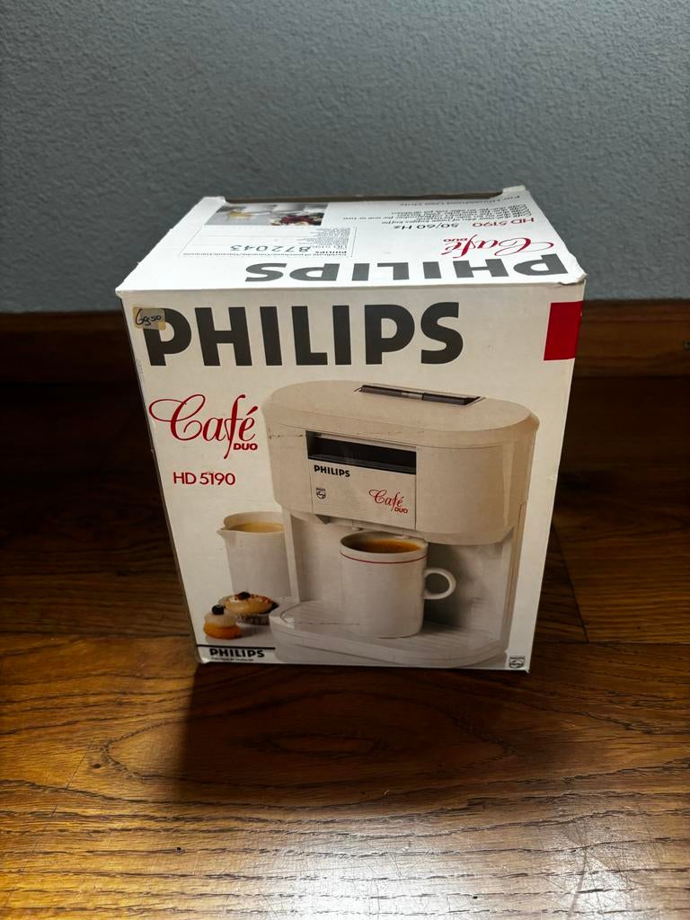 Philips Café Duo HD 5190 Koffiezetapparaat - Nieuw in doos, Witgoed en Apparatuur, Gemalen koffie, Ophalen of Verzenden, 2 tot 4 kopjes
