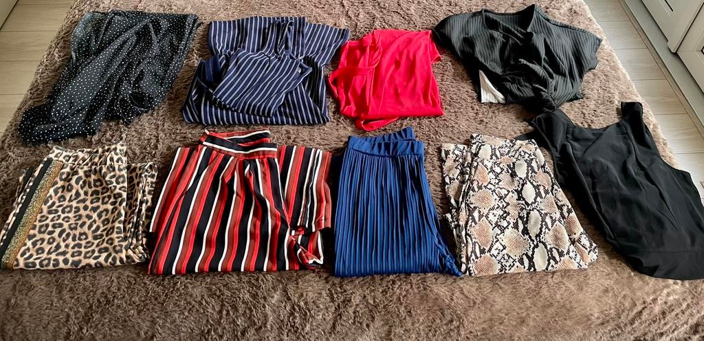 Dames kledingpakket B culotte broeken jumpsuit ONLY Benetton, Ophalen, Gedragen, Maat 36 (S)