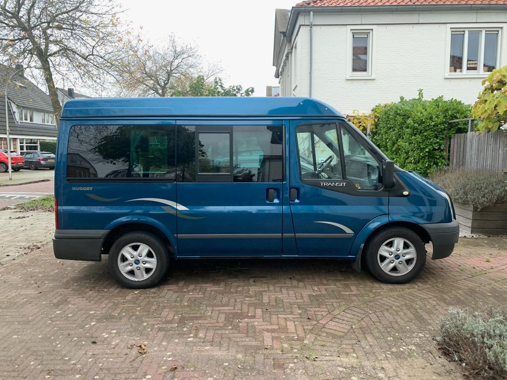 Ford transit Nugget trekhaak 2008 Blauw, 2000 kg, Blauw, Grijs, Particulier