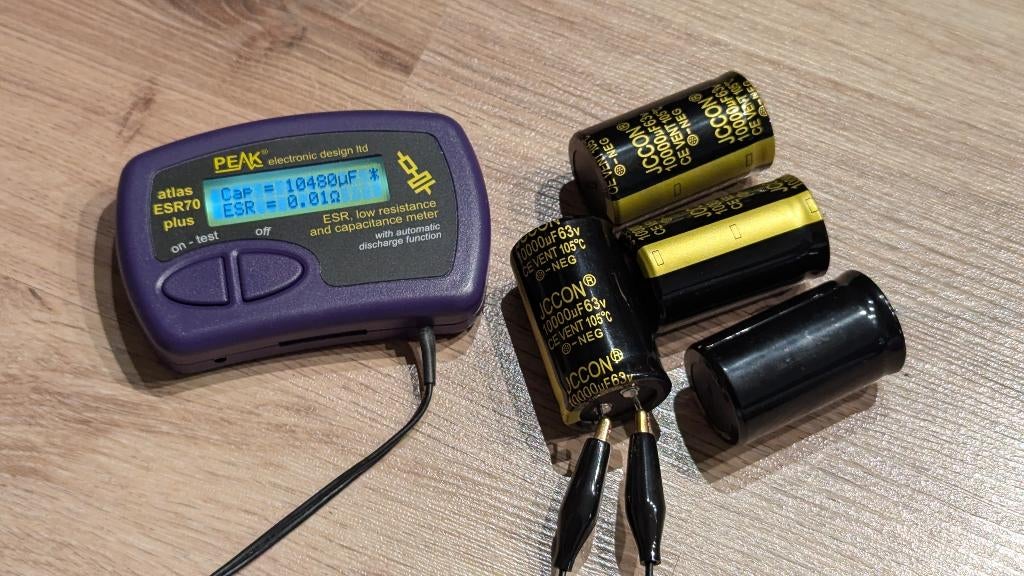 4x JCCON 10000uF/63V snap in, Ophalen of Verzenden, Zo goed als nieuw