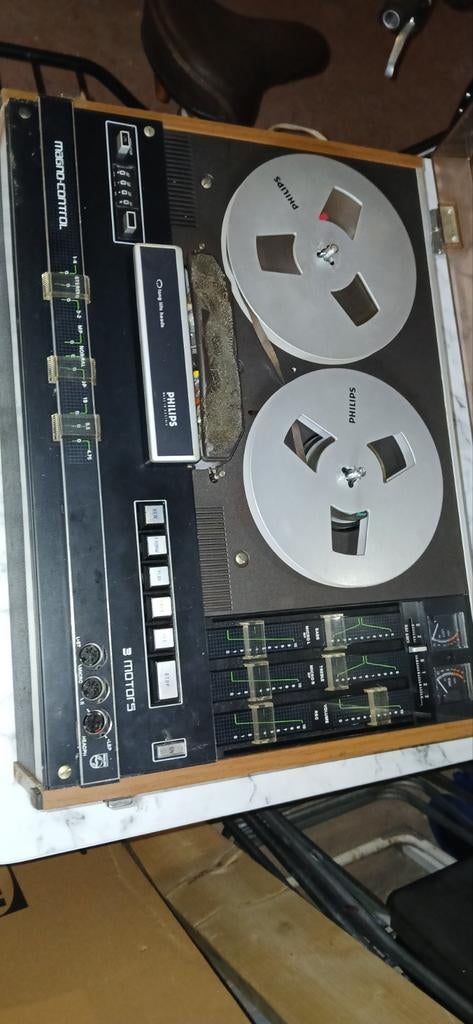 Philips N4417 Bandrecorder - Vintage Audio, Audio, Tv en Foto, Bandrecorders, Ophalen, Bandrecorder, Met banden
