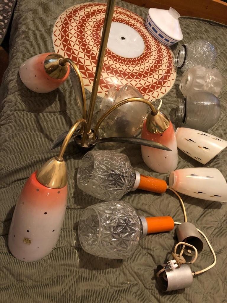 Lampenkappen retro, Ophalen, Gebruikt, Rond, Retro