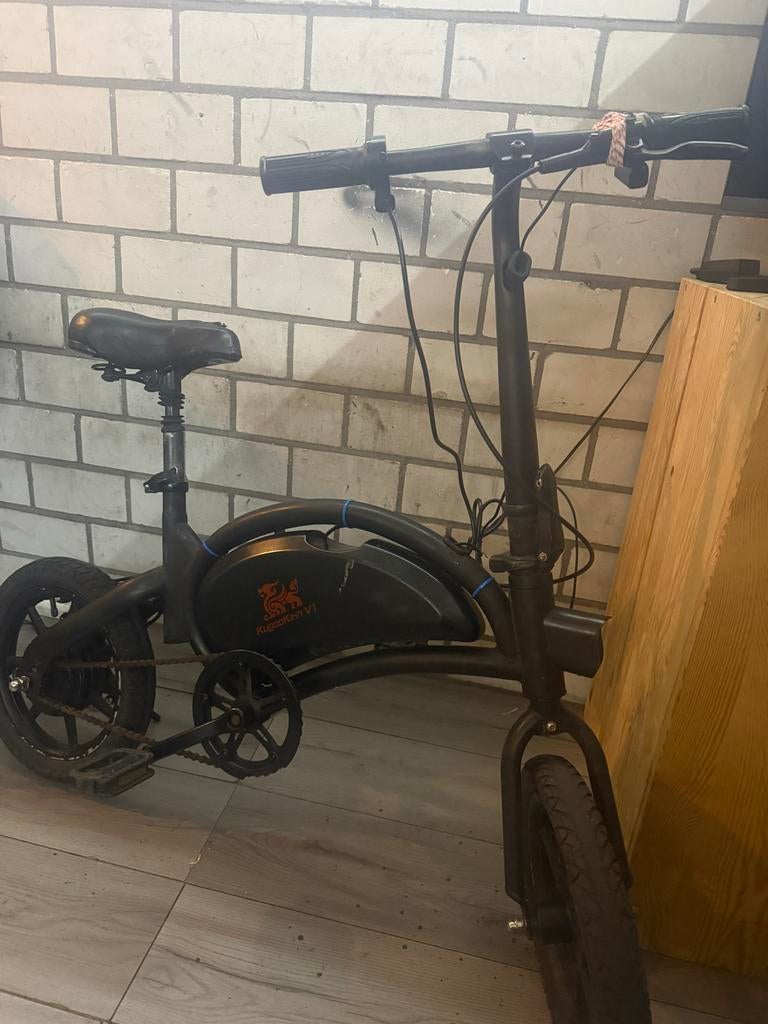 Kugoo V1 E-bike - 45km/u met gashendel en trapondersteuning, Minder dan 30 km per accu, Gebruikt, Minder dan 47 cm, Ophalen