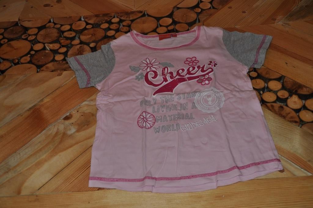 Z.g.a.n. roze t-shirt Blue Seven 110/116, Blue seven, Meisje, Ophalen of Verzenden, Zo goed als nieuw