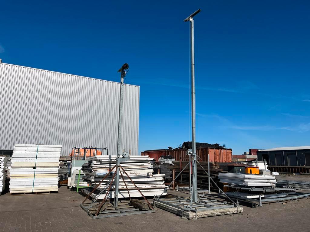 Lichtmast met statief