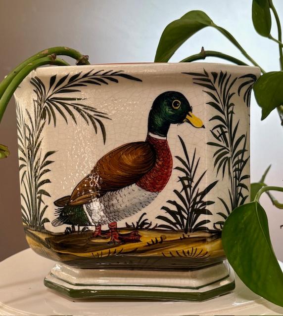 Vintage Italiaanse cachepot, merk Costa, genummerd, Antiek en Kunst, Ophalen