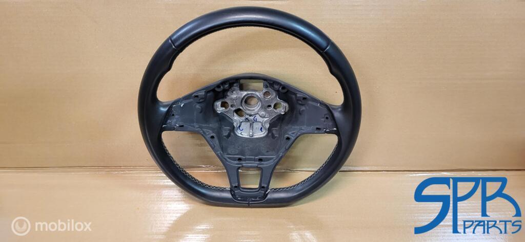 Vw GOLF 7 VII LEDER STUUR WITTE STIKSELS KAAL 5G0419091 LEER, Gebruikt, Volkswagen, Ophalen of Verzenden, Volkswagen
