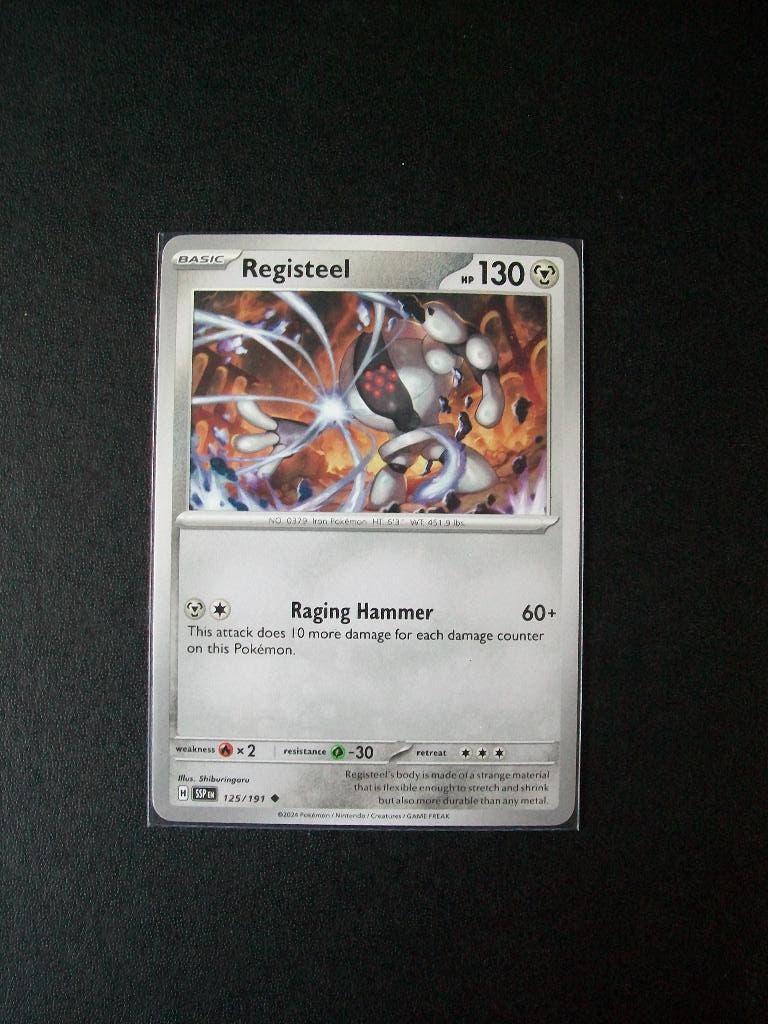 9708: Nieuwe Pokemon Kaart REGISTEEL HP 130 (125/191), Verzenden, Nieuw, Losse kaart