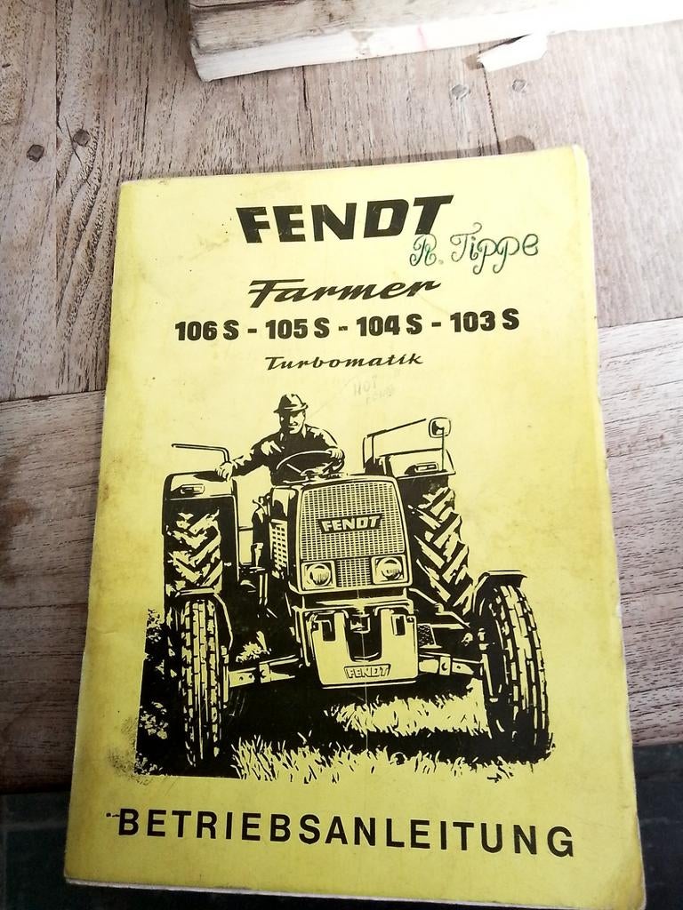 Fendt Farmer 106S-105S-104S-103S turbomatic,handleiding, Ophalen of Verzenden