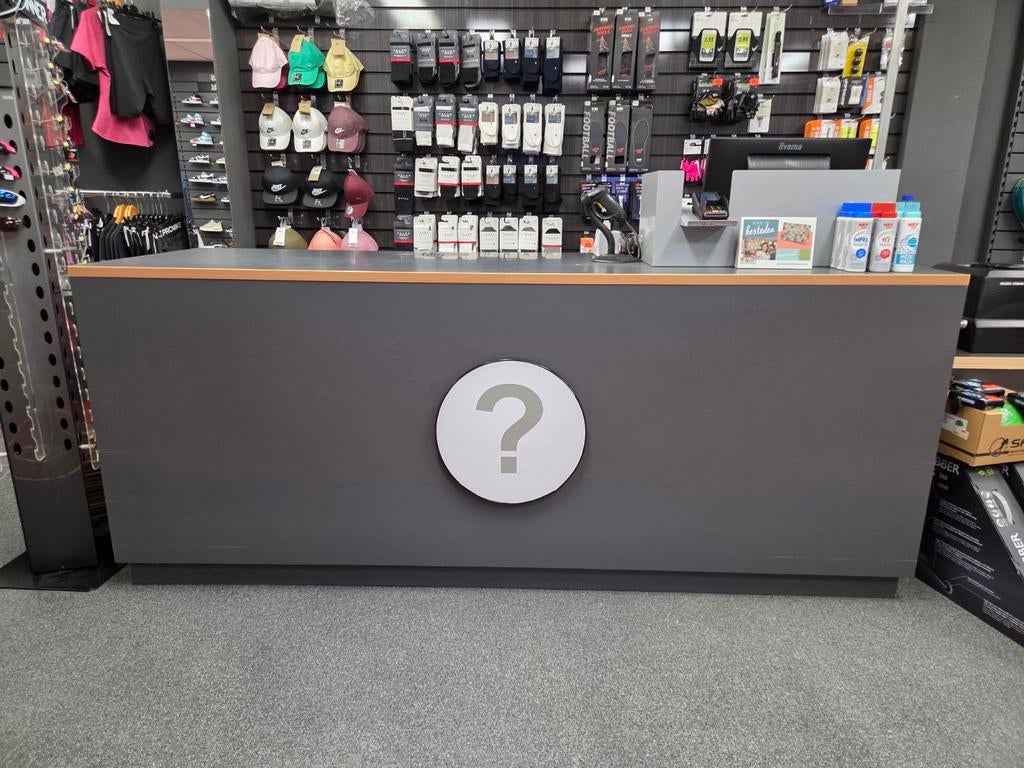 Robuuste Balie met Opbergruimte - Ideaal voor Winkel/Kantoor, Receptie of Entree, Ophalen of Verzenden, Gebruikt, Bureau