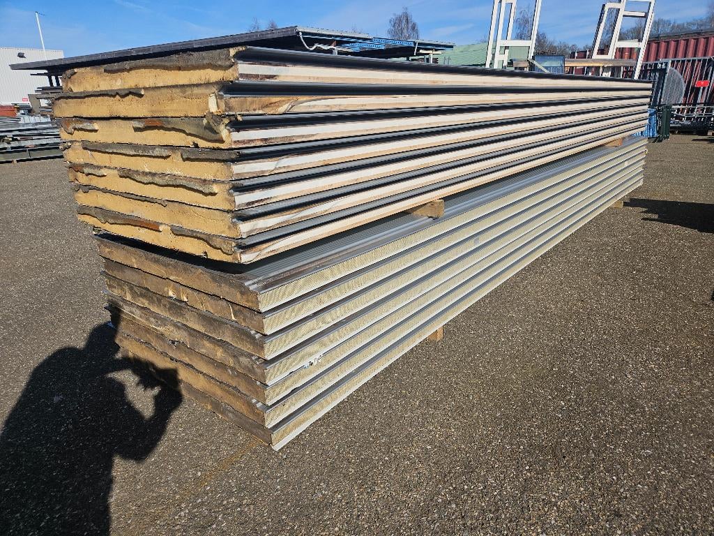 Partij sandwich panelen wand panelen ( 248 ), Ophalen, Gebruikt, Nvt, Nvt