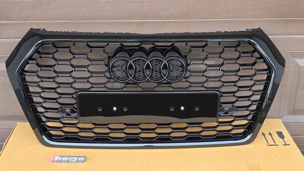 Grill Audi Q5 80A RS LOOK HOOGLANS ZWART NIEUW bj.2016-2020, -, Nieuw, Ophalen of Verzenden, -