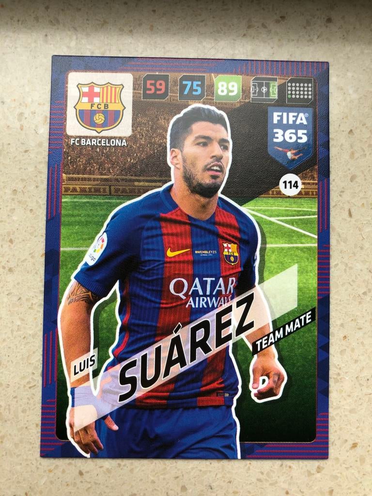 Panini voetbalplaatjes Luis Suárez deel 2, Ophalen of Verzenden, Zo goed als nieuw, Buitenlandse clubs, Spelerskaart