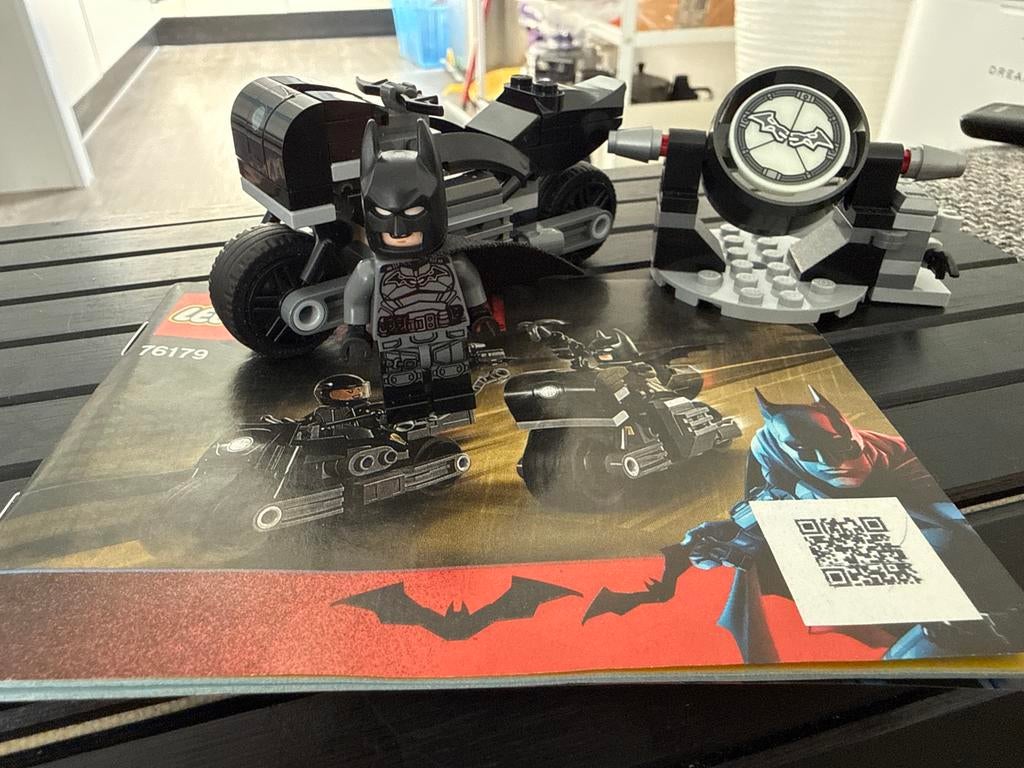 LEGO Batman Batcycle set 76179 met minifiguur, Lego, Ophalen of Verzenden, Zo goed als nieuw, Complete set
