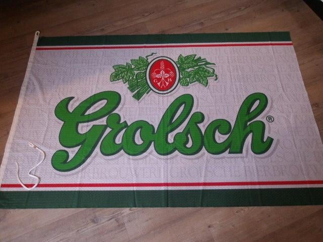 Grolsch vlag (nr.7) 146x96 cm., Verzamelen, Biermerken, Nieuw, Overige typen, Grolsch, Ophalen of Verzenden